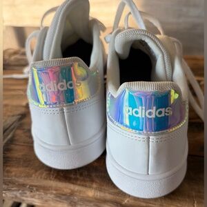 Adidas woman’s  White Holographic Sneakers